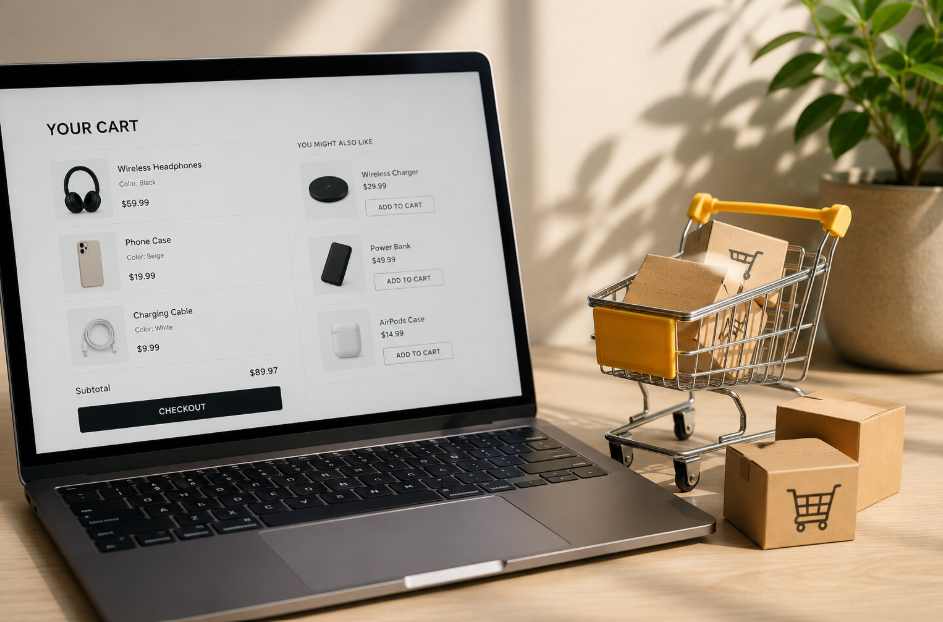 Cross-selling i up-selling w sklepie internetowym, czyli techniki zwiększające wartość zamówienia i sprzedaż produktów komplementarnych.