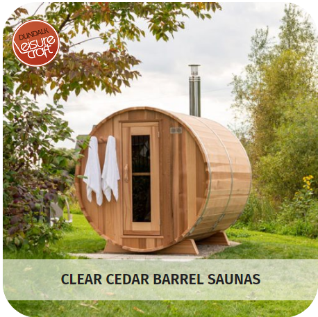 Western Red Cedar Barrel Saunas by Dundalk Leisurecraft with free shipping from Airpuria.