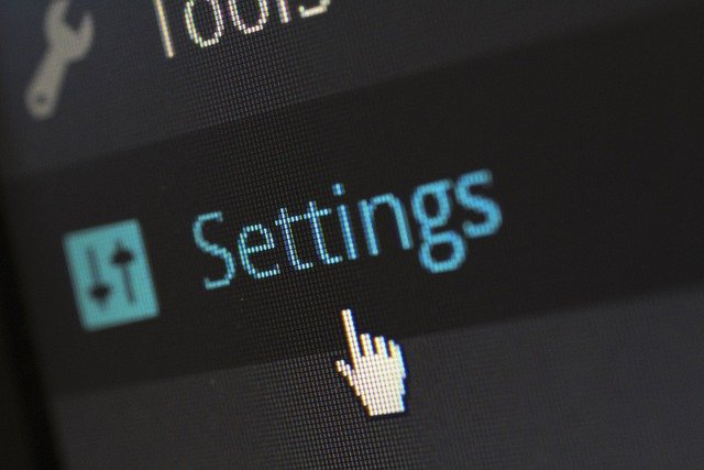 creare un sito web, settings, impostazioni, wordpress