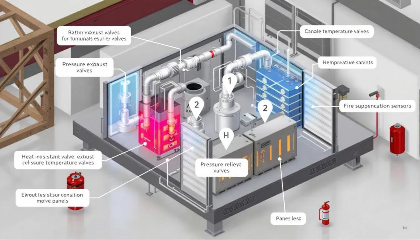 Sistema de válvulas de ventilación y elementos de seguridad en una batería de plomo ácido, esenciales para el funcionamiento eficiente y prevención del efecto memoria.