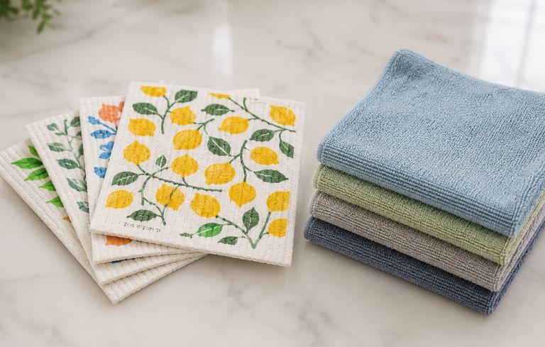 Thin Swedish Towels and Microfiber Towels
