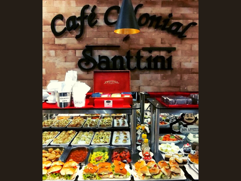 Buffet da Santtini Panificadora e Confeitaria. Foto: Reprodução: instagram.com/panificadorasanttini