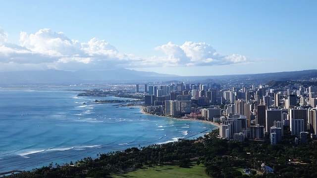 hawaii, diamond hill, city