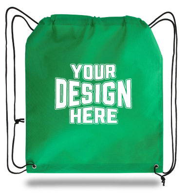 Bolt's BPNWBP personalized drawstring bag is a great low price option. It features a non-woven polypropylene material