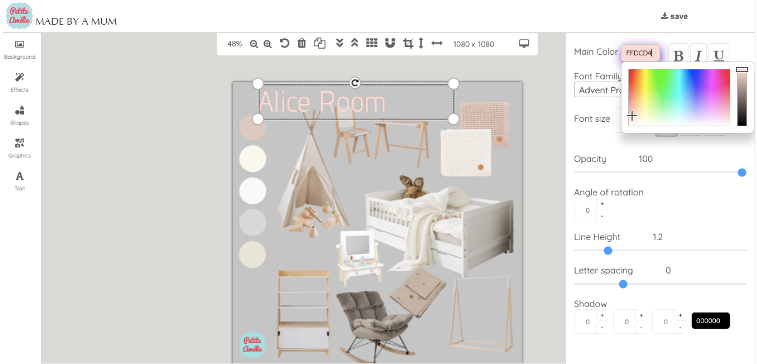Magento Moodboard feature 