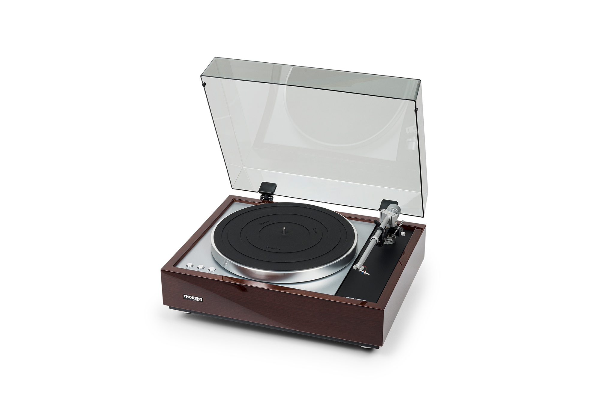thorens record player, cue lever