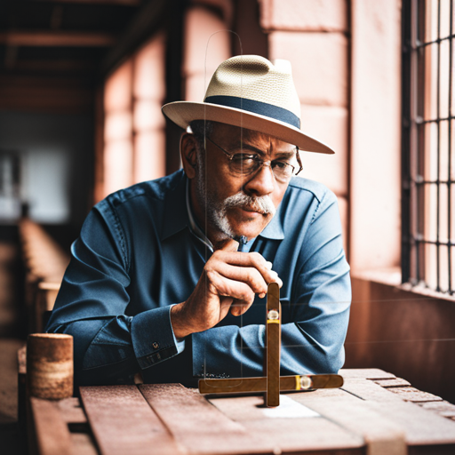 A man smoking a Tatiana cigar, enjoying the flavorful experience