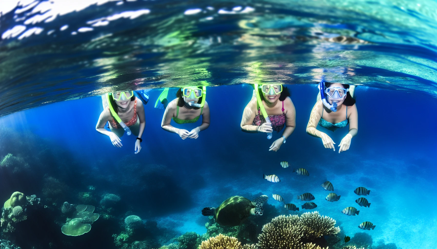 Snorkeling adventure in the crystal-clear waters of Playa Conchal