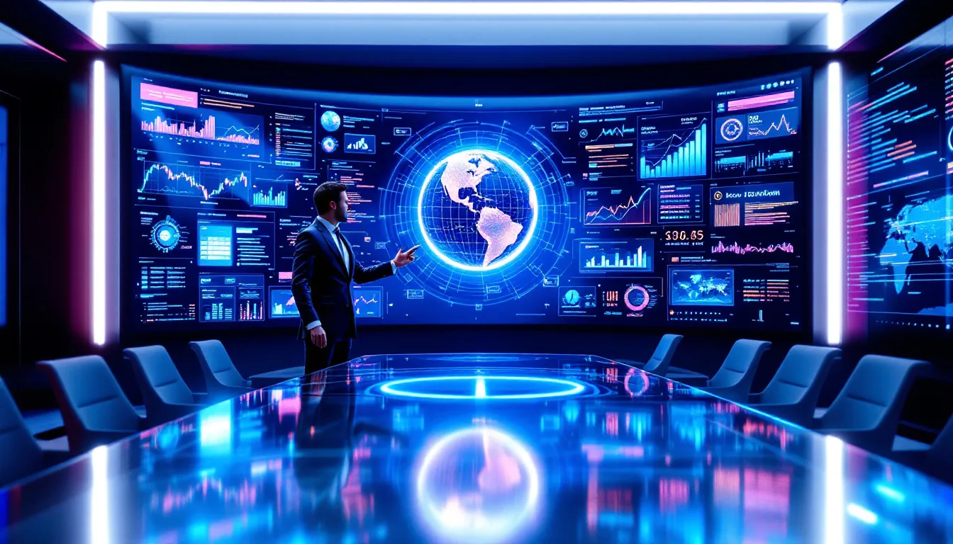 A data analyst using predictive analytics tools for strategic decision-making.