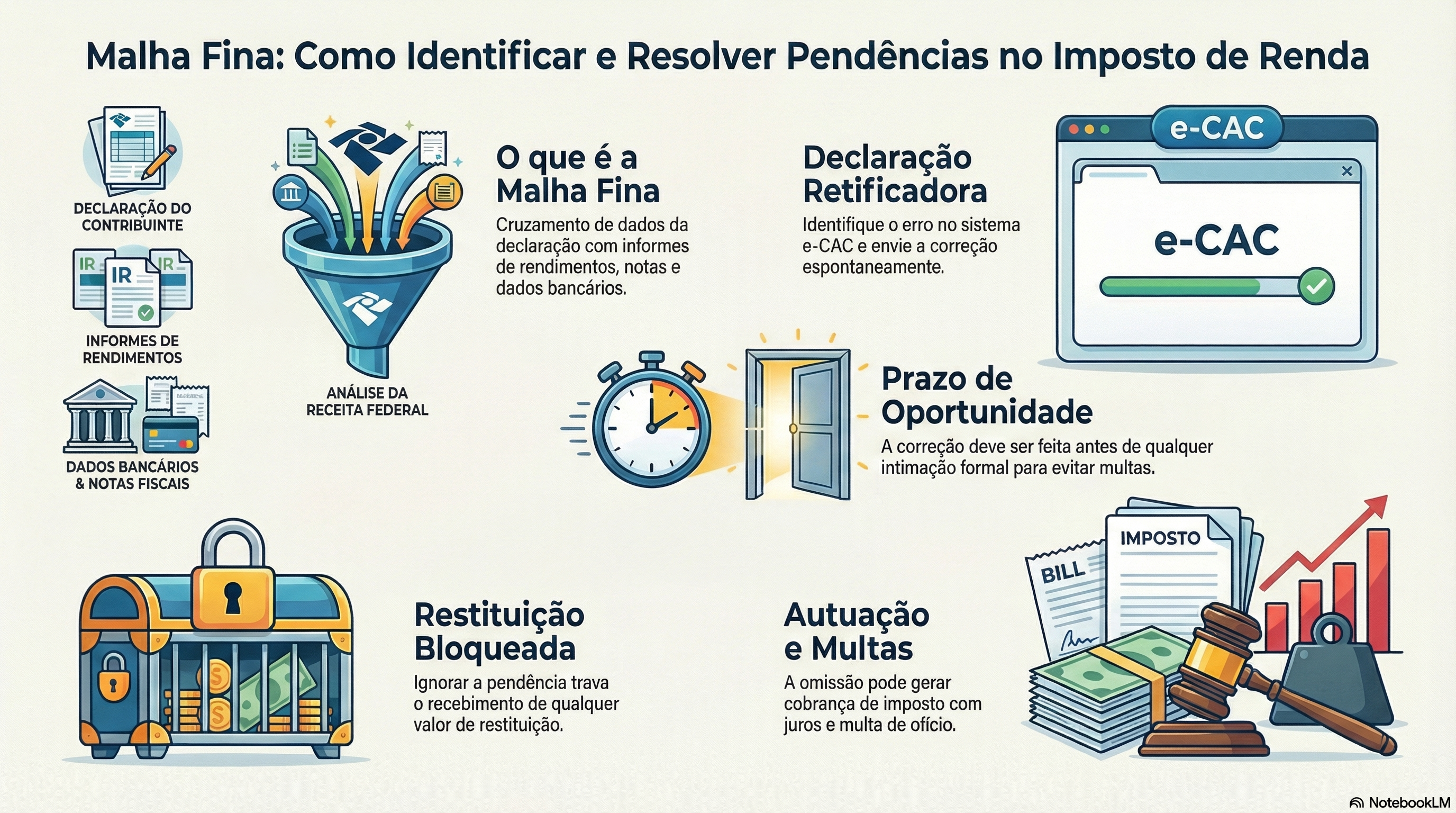 O que acontece se a declara&ccedil;&atilde;o de Imposto de Renda ficar retida na malha fina ap&oacute;s a entrega?