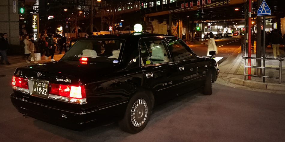 Taxi in Tokyo, Japan