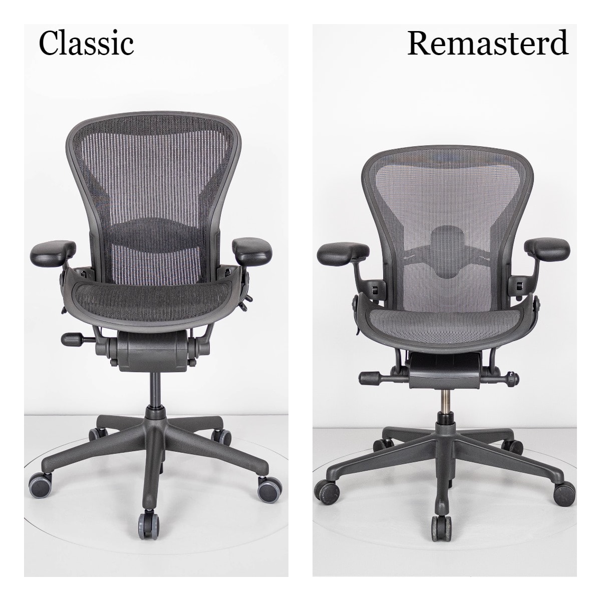 Herman Miller Classic vs Remastered. Żródło: Brastech