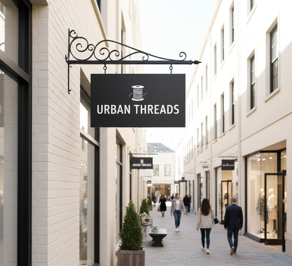 hanging blade style signs