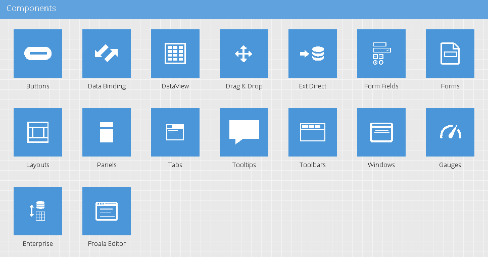 Ext JS components for web application developers 