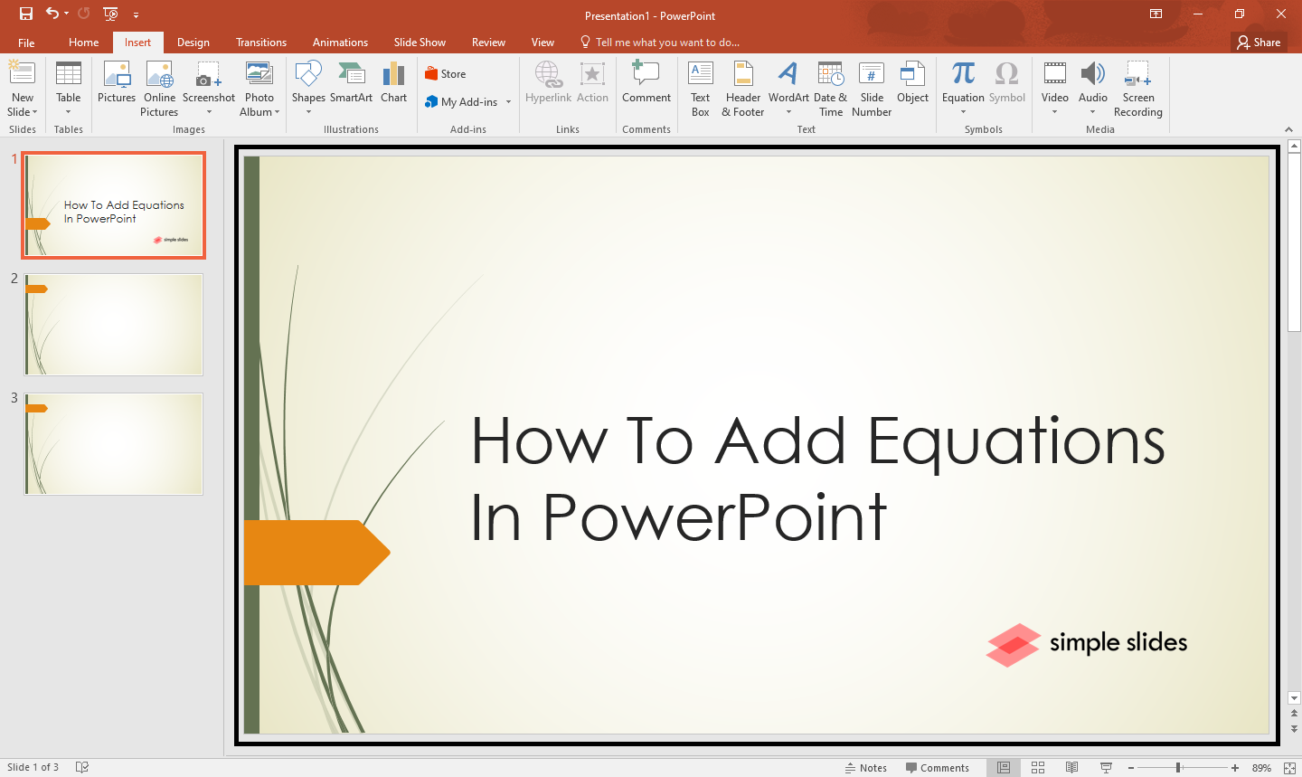 Open your PowerPoint presentation