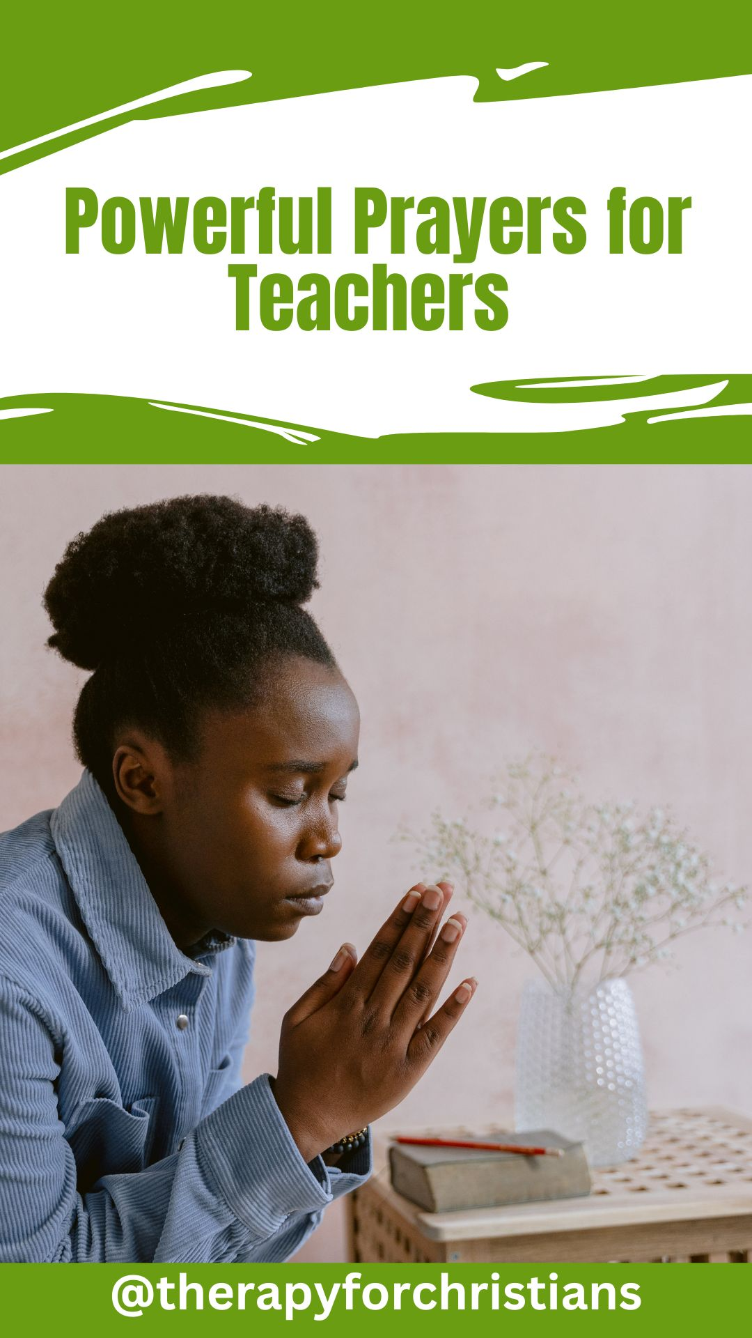 teacher's prayer Pinterest image 