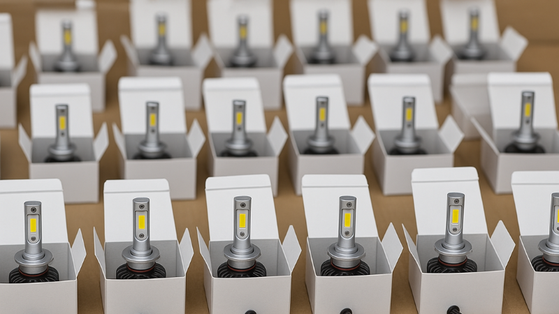 pictire showing a company's LED lamps inventory on customer demand