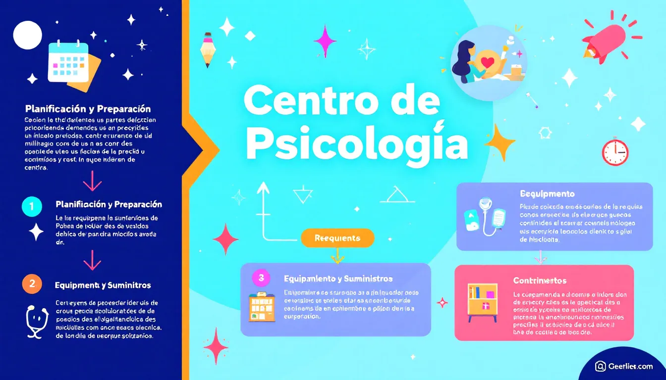 Decoración e instalaciones del centro de psicología.