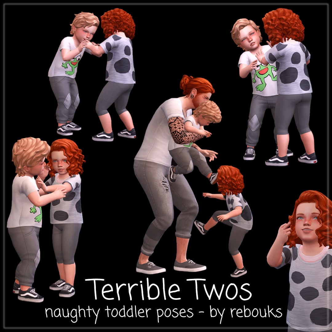 Terrible Twos! Naughty Toddler Poses