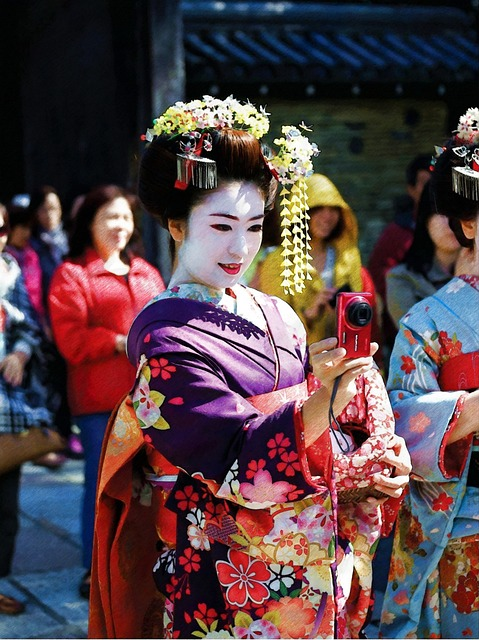 geisha, traditional, clothes