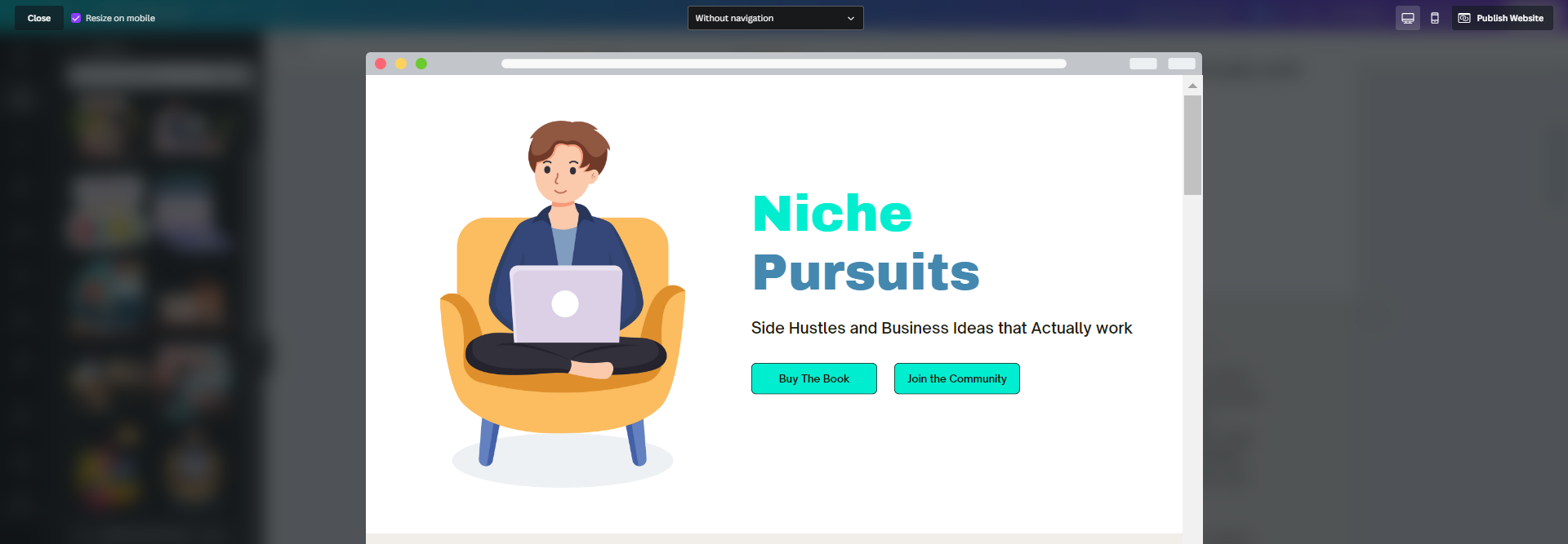 new niche pursuits website design