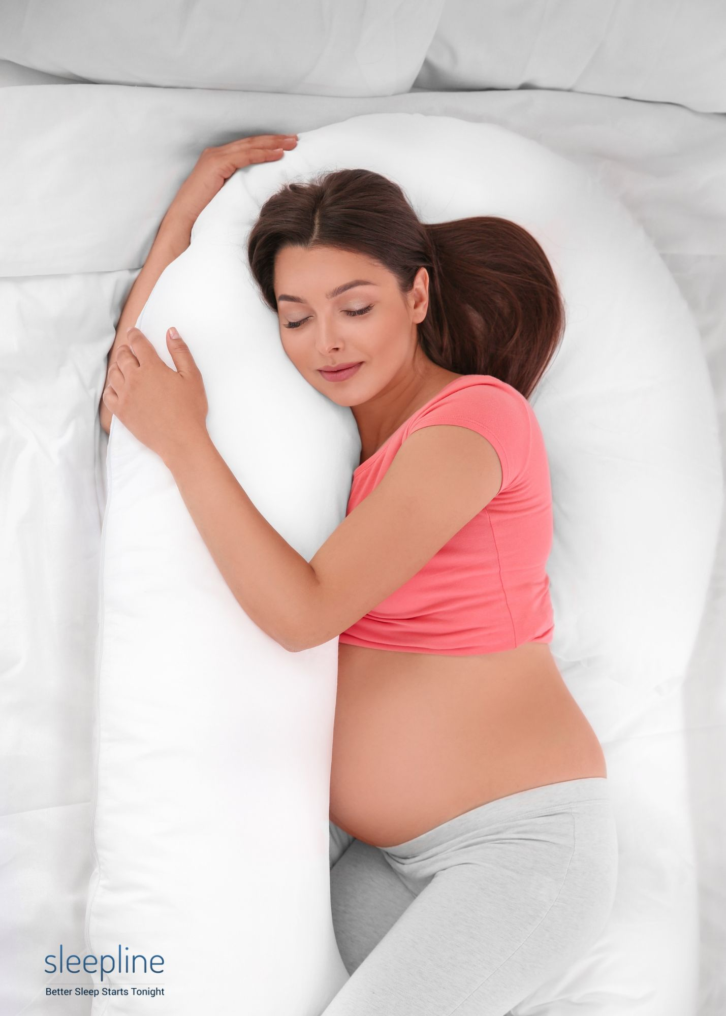 how-to-sleep-with-a-pregnancy-pillow-different-ways-sleepline