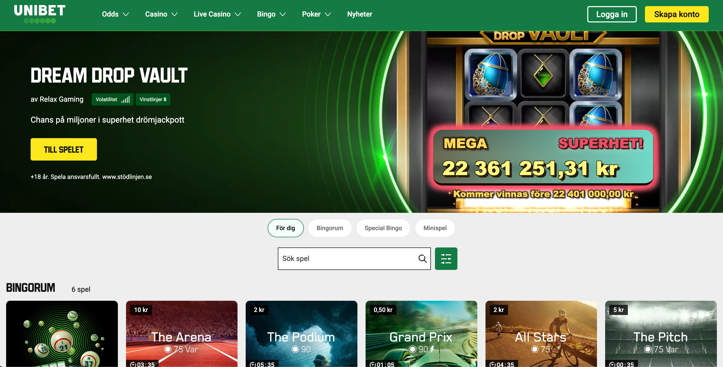 unibet bingo