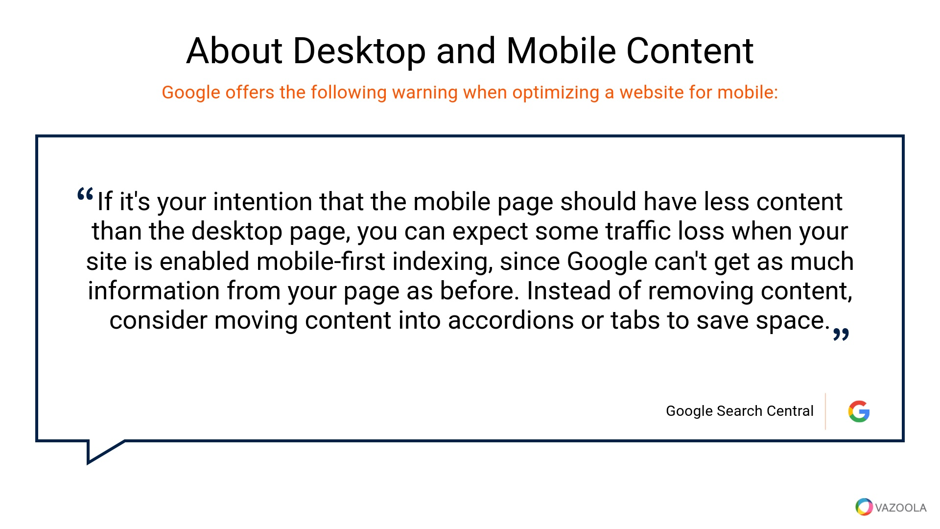 About Desktop and Mobile Content