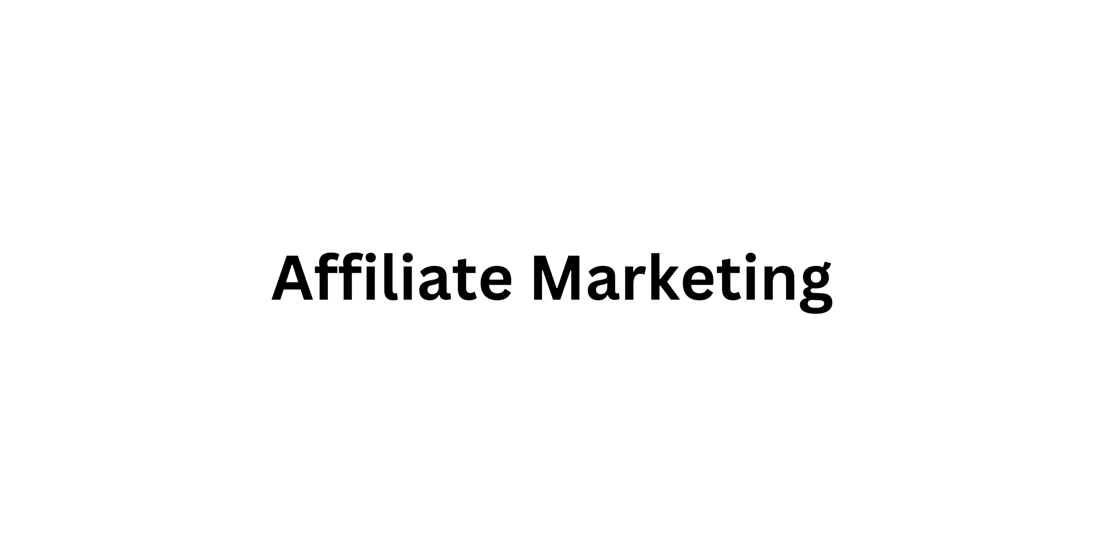 Affiliate Marketing