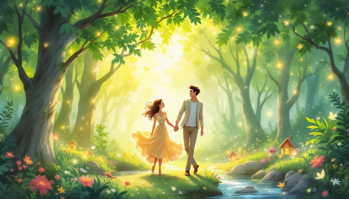 A couple enjoying a surprise trip together, creating lasting memories.