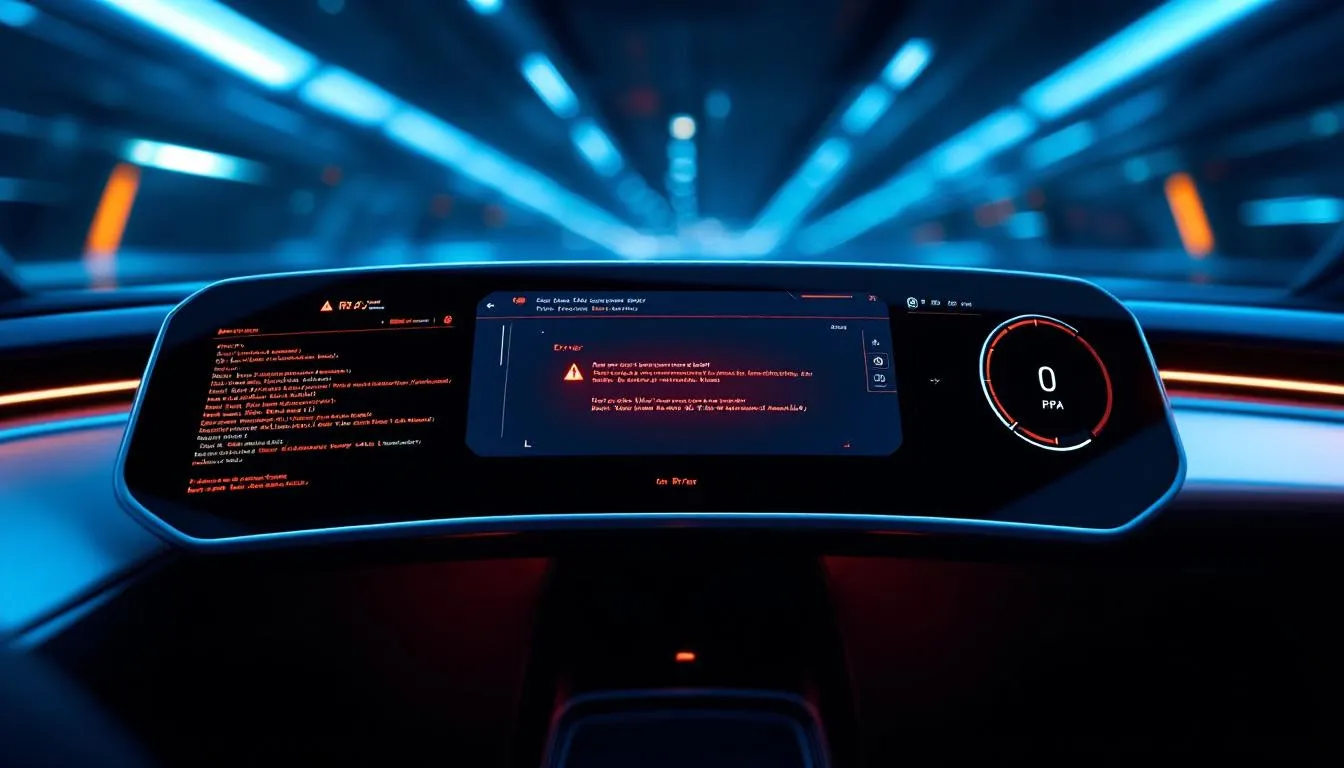 Eine grafische Darstellung eines RPA-Systemfehlers mit Fehlermeldungen.