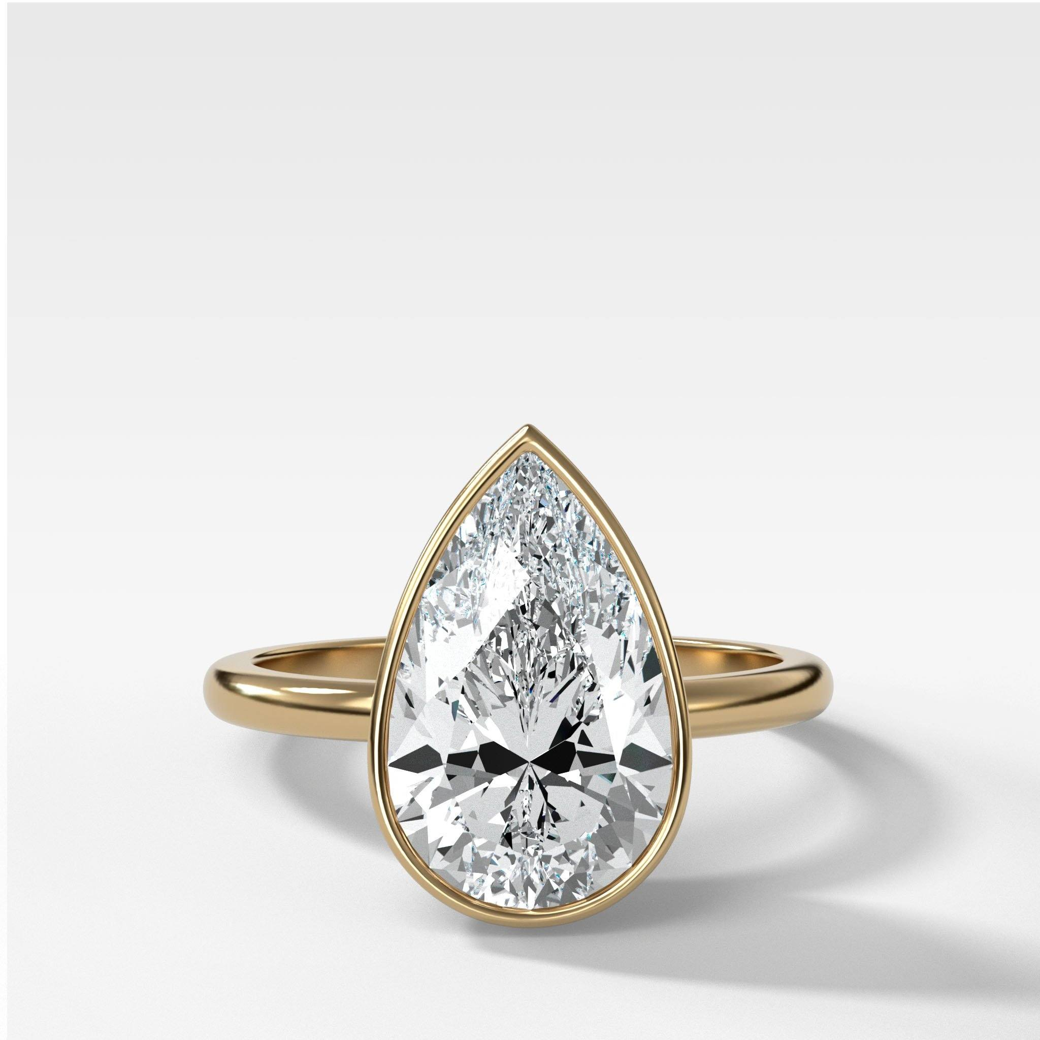 3 carat pear shaped engagement ring