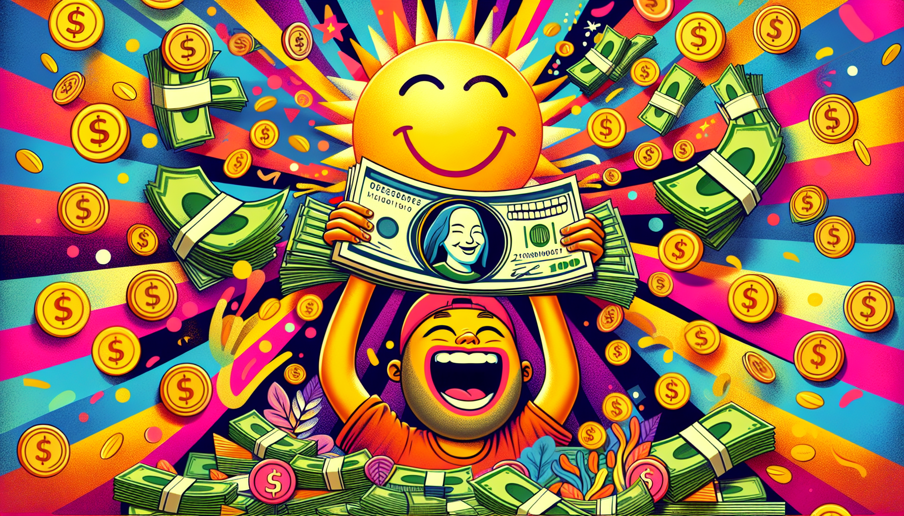 An illustration depicting potential earnings from weekend side hustles.