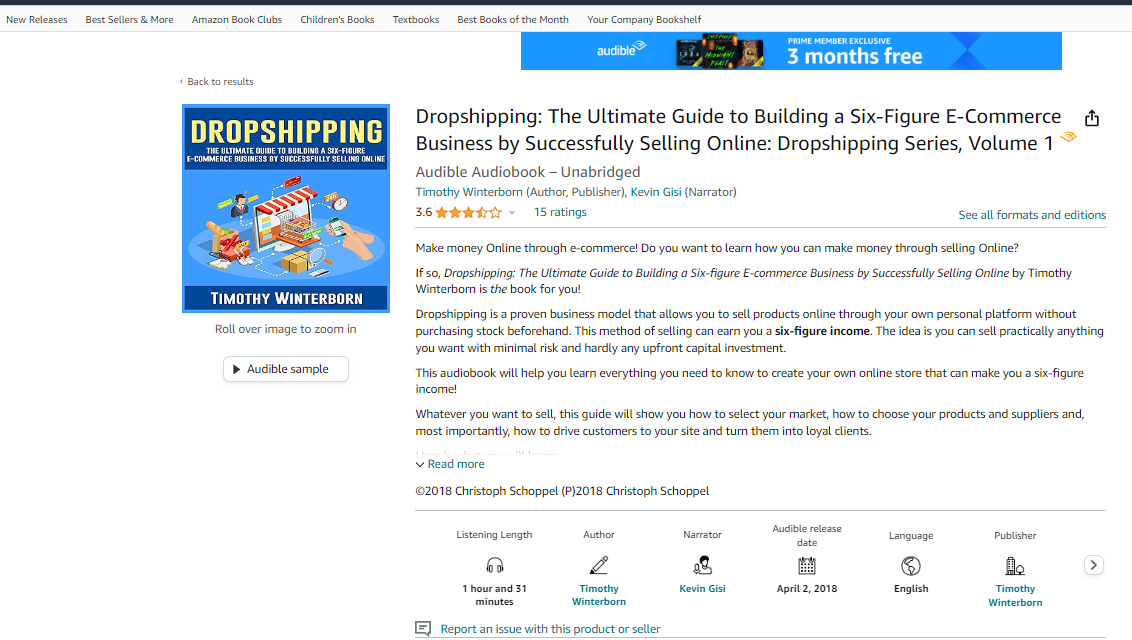 "Dropshipping: The Ultimate Guide to Building a Six-Figure E-commerce Business by Dropshipping" by Timothy Winterborn provides a detailed look into these crucial aspects of dropshipping.