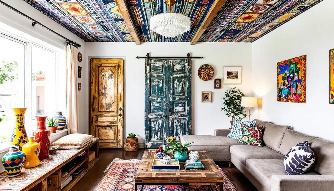 A unique space incorporating local art into unexpected areas of home decor.
