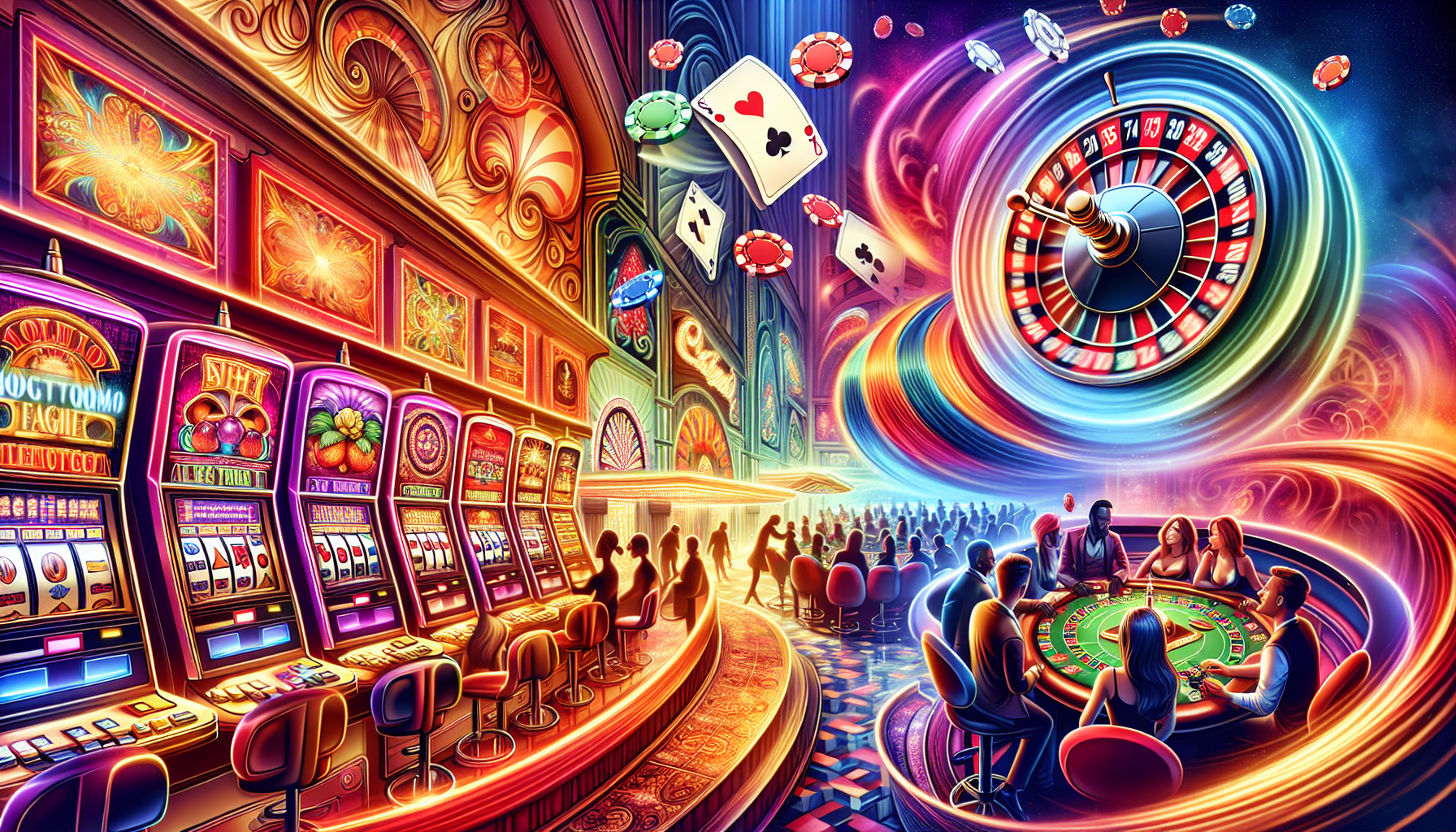 Divers jeux de casino sur Magical Spin