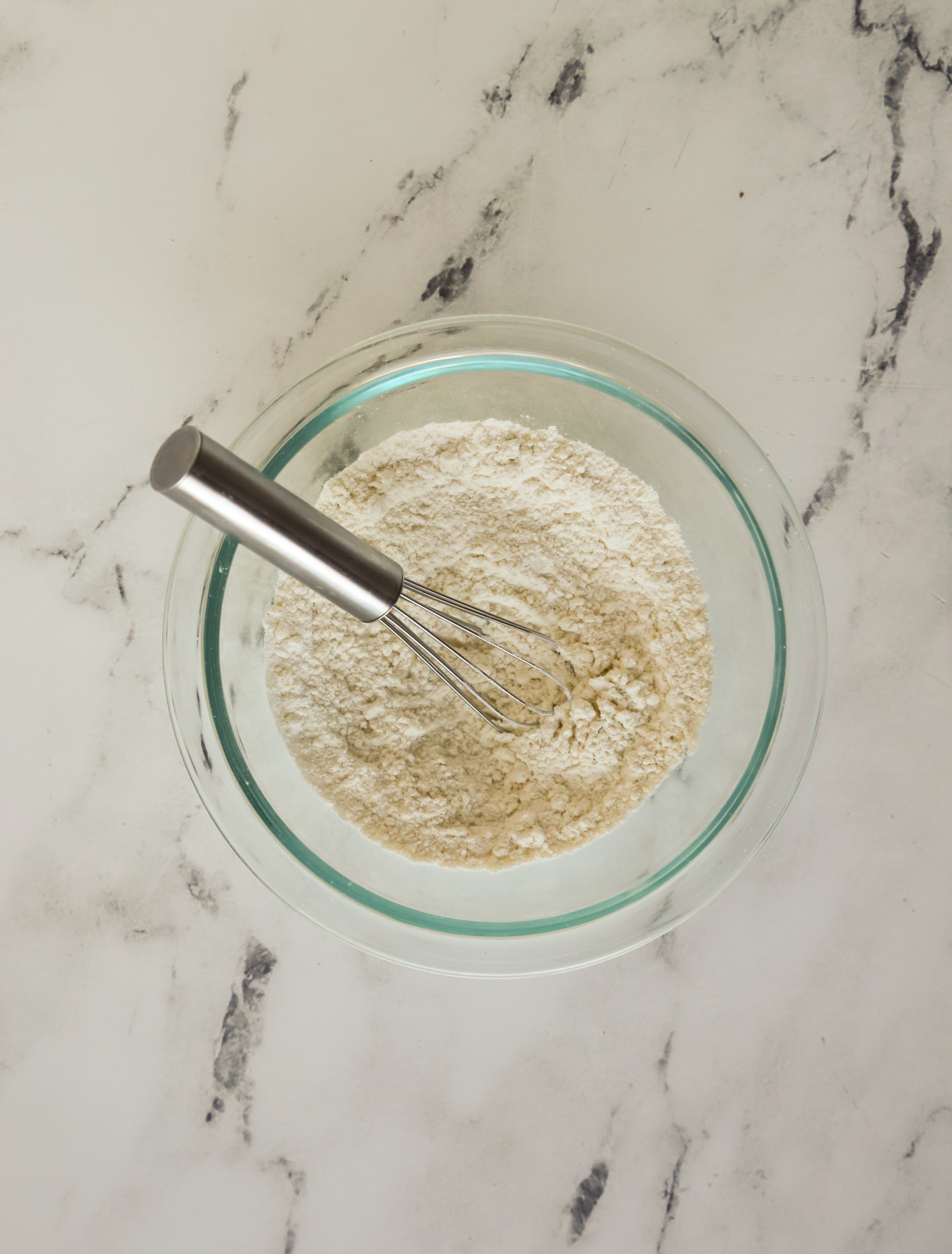 dry ingredients in a medium bowl with a whisk