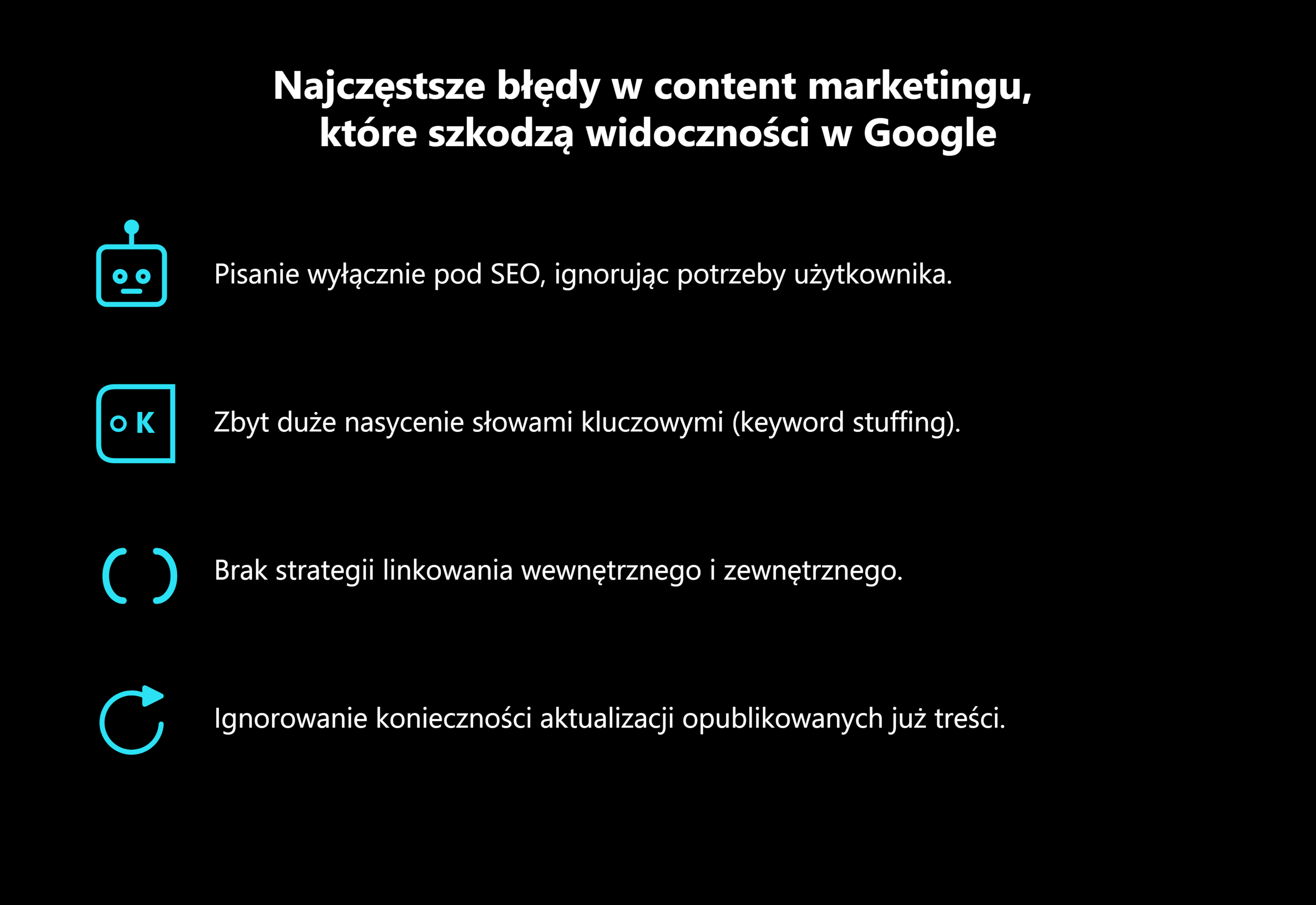 Najczęstsze błędy w content marketingu, które szkodzą widoczności w Google