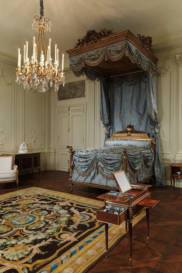 Passementerie was also used as a mechanism of social distinction as shown in the classic style of bed above