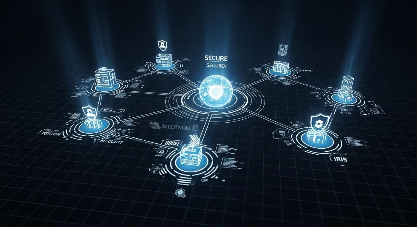 Zero Trust microsegmentation architecture showing a network divided into secure isolated zones with controlled access between applications and resources.
