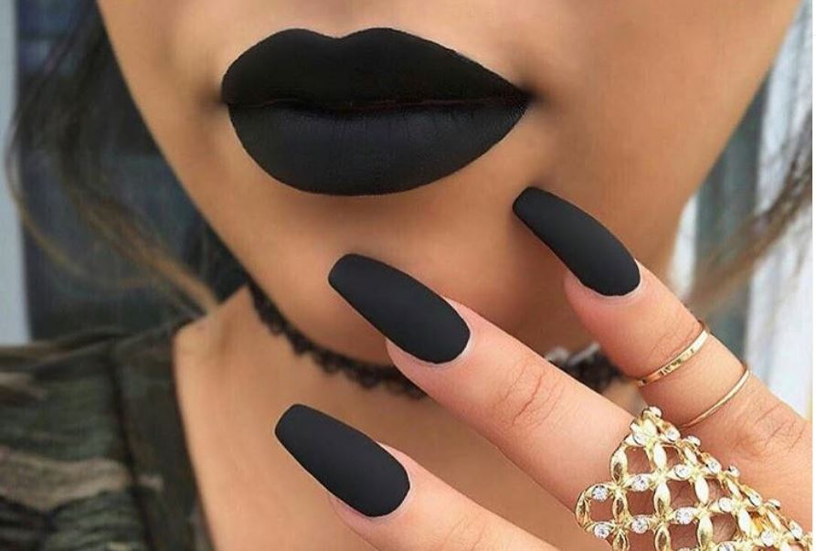 matte ballerina nails