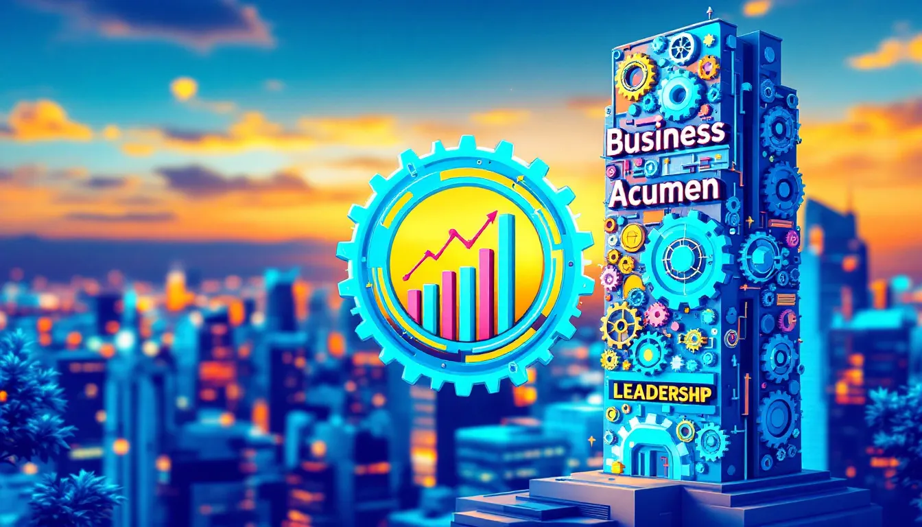 An illustration showcasing the importance of showcasing business acumen skills for career success.