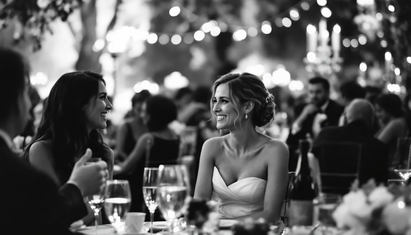 A second photographer capturing candid shots during a wedding reception.