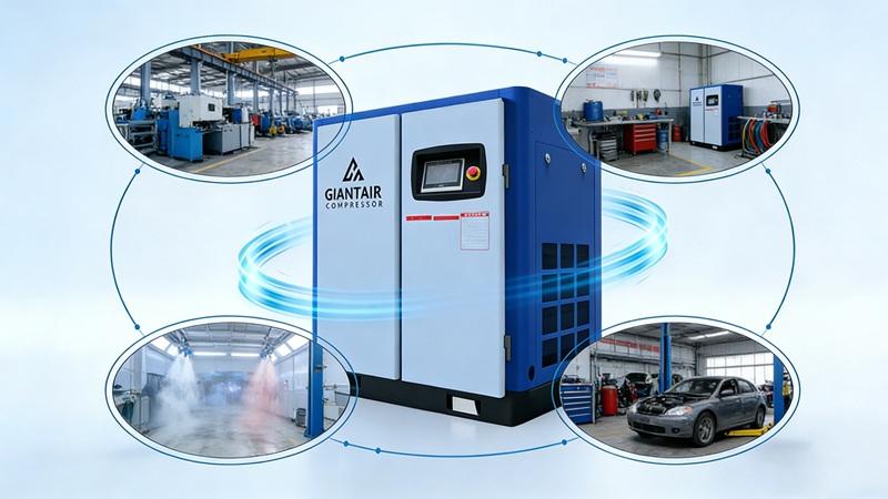 Application scenarios of screw air compressors
