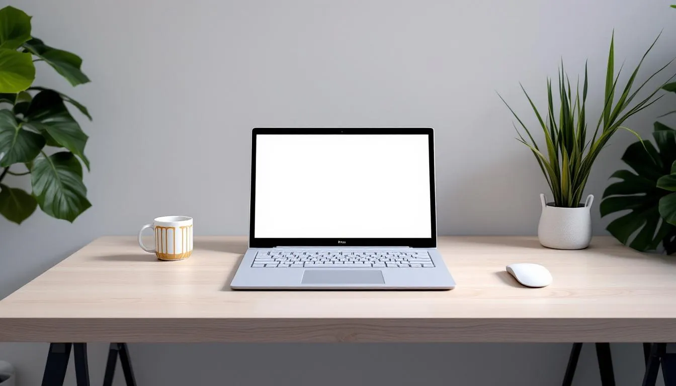 An unobstructed view of a Microsoft Surface Pro X on a desk.