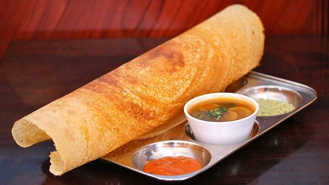 indian, vegetarian, food, dosa