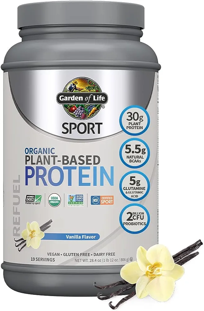 Organic plant based protein powder