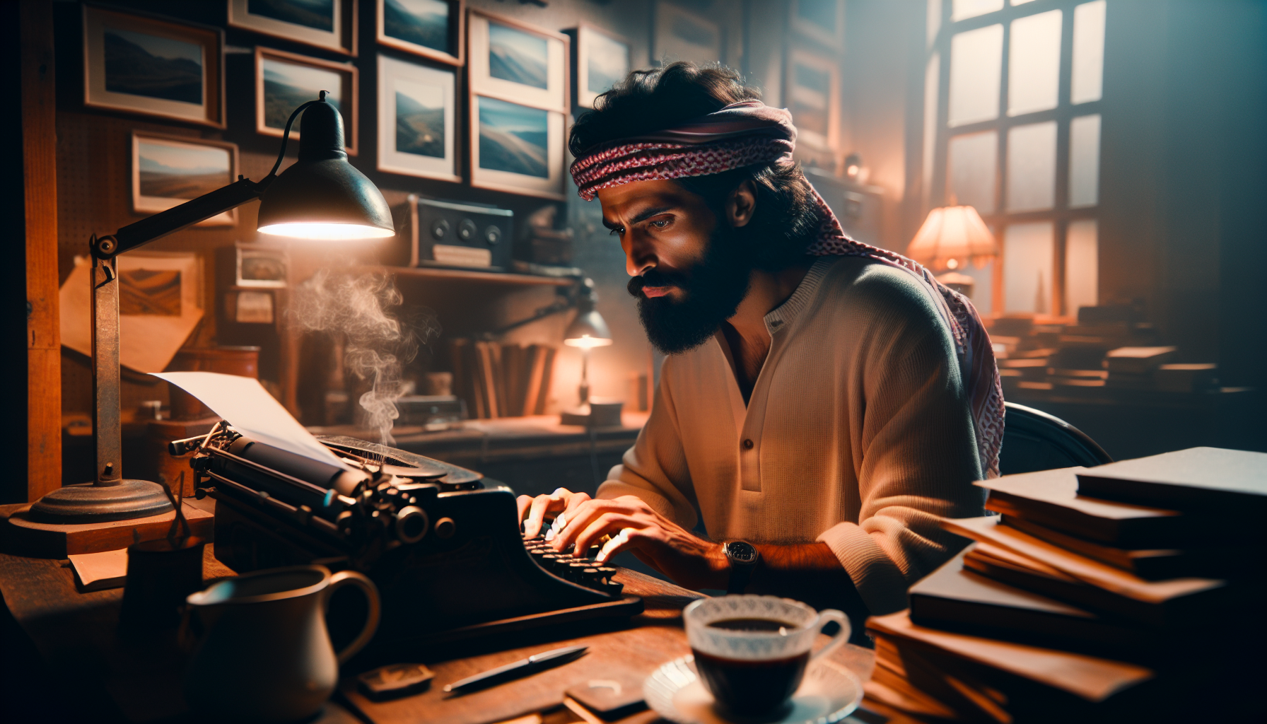 Illustration of a person creating engaging content