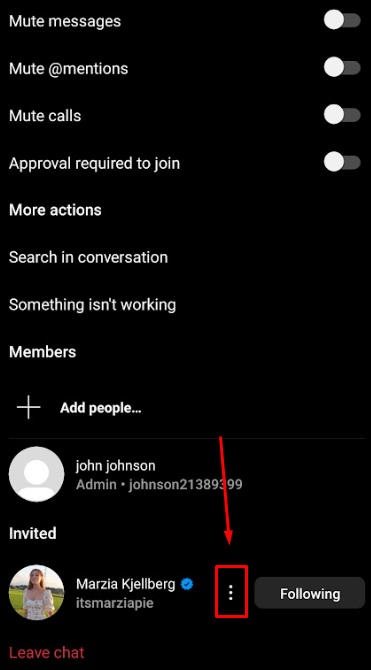 click three dots on the profile you want to remove
