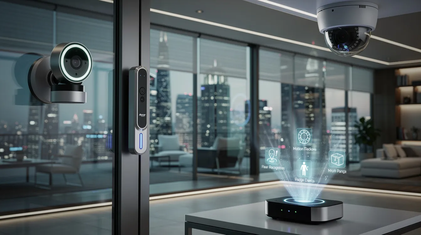 An overview of the latest AI home security cameras for 2026, showcasing advanced features.